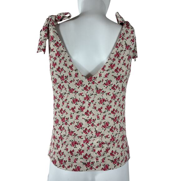 Sezane 'Lara' Pink Viscose Blouse Size 6 - Picture 3 of 4